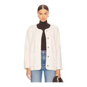 Sanctuary Ivory Cream Paris Knit Snap‎ Quilted Jacket – Revolve Size S NEW